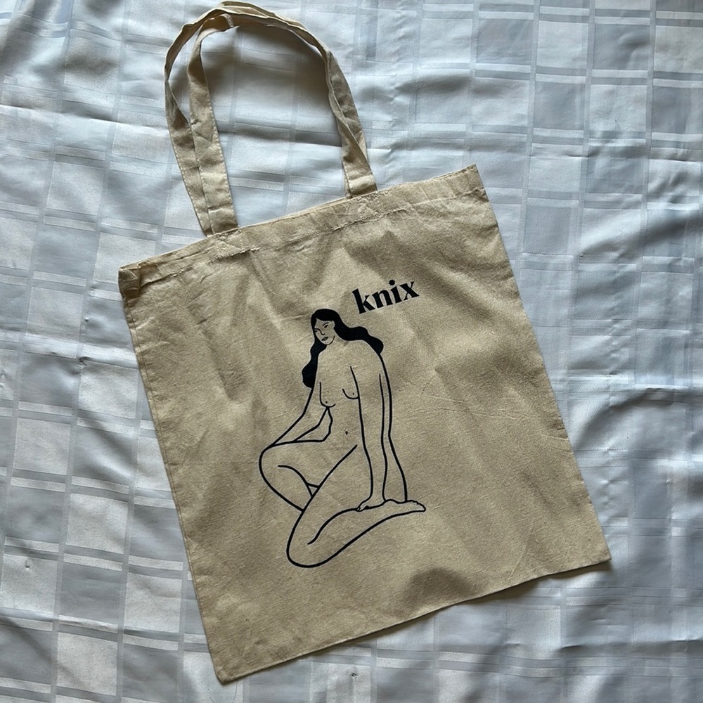 Knix Canvas Women Form Graphic Reusable Tote Bag